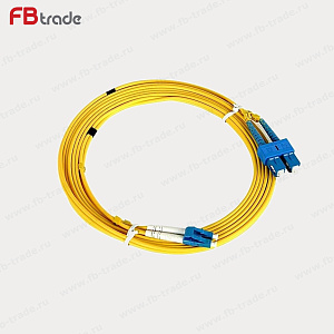 LC/UPC-SC/UPC SM Duplex 3мм патч-корд -- 15м