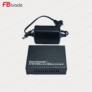 Медиаконвертер LineJet LJ-MC-10/100/1000M-SFP, 10/100/1000Base-TX/1000Base-FX, без SFP модуля