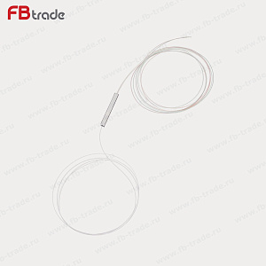 PS-102-A-9B15-NC PLC сплиттер, 1x2, миникорпус, кабель 0,9мм 1,5м G.657, неоконцованный